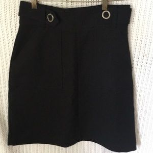 H&M Minimalist Staple Black Skirt SZ 10